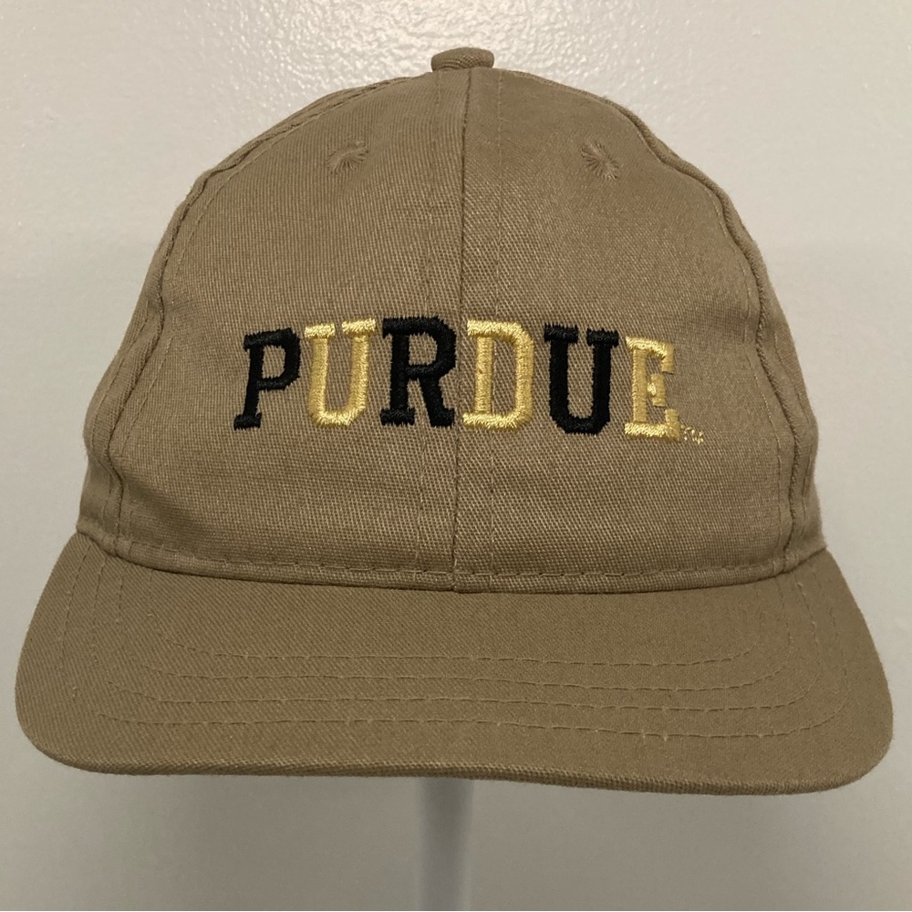 Purdue Embroidered Kids Cap Black Gold College Spirit Boilermaker Special Hat